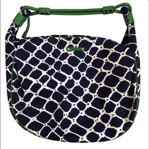 Kate Spade canvas Cape Cod Net bag.